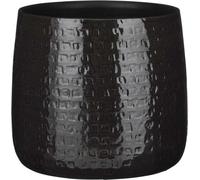 Mica Decorations Pot de fleurs Floyd - 28x28x23 cm - Céramique - Noir