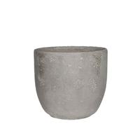 Mica Decorations Pot de fleurs Jimmy - 19x19x18 cm - Ciment - Gris