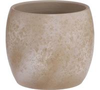 Mica Decorations Pot de fleurs Lester - 24x24x22 cm - Terracotta - Crème