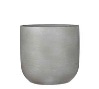 Mica Decorations Pot de fleurs Nora - 25x25x24 cm - Terracotta - Gris