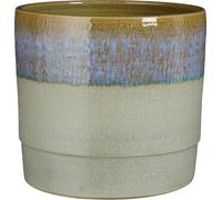 Mica Decorations Pot de fleurs Olof - 26x26x24 cm - Terracotta - Bleu foncé