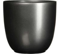 Mica Decorations Pot de fleurs Tusca - 17x17x16 cm - Céramique - Anthracite