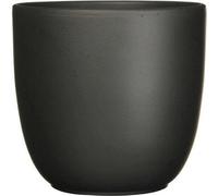 Mica Decorations Pot de fleurs Tusca - 17x17x16 cm - Céramique - Noir