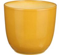 Mica Decorations Pot de fleurs Tusca - 19x19x18 cm - Céramique - Jaune