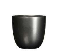 Mica Decorations Pot de fleurs Tusca - 28x28x25 cm - Céramique - Anthracite
