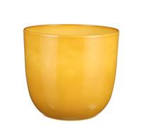 Mica Decorations Pot de fleurs Tusca - 28x28x25 cm - Céramique - Jaune