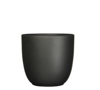 Mica Decorations Pot de fleurs Tusca - 31x31x28 cm - Céramique - Noir mat