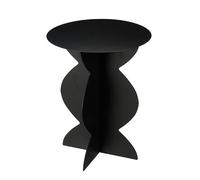 MICA Decorations Rafi Table d'appoint - H50 x Ø40 cm - Fer - Noir