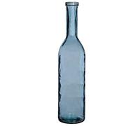 MICA Decorations Rioja 241752 Bouteille en Verre Bleu Clair 21 x 21 x 100 cm