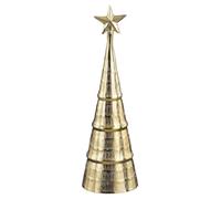 Mica Decorations Sapin de Noël - H36 x Ø11 cm - Aluminium - Doré