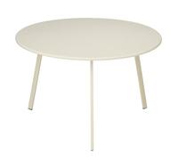 MICA Decorations Seatle Table d'appoint Ronde pour extérieur - Table Basse - Aussi comme Plante Stands - Métal - 38 x 61 cm - Crème