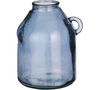 Mica Decorations Sitia Bouteille de verre - H25,5 x Ø21 cm - Verre recyclé - Gris