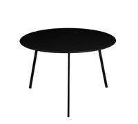 Mica Decorations Table de jardin Seatle - 58x58x38 cm - Fer - Noir