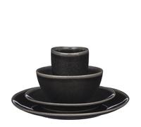 Mica Decorations Tabo Service Set pour 4 personnes - Céramique - Noir