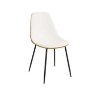 Mica Decorations Tallos Chaise de salle à manger - Polyester recyclé - Off White, Ochre