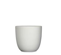 Mica Decorations Tusca Pot de fleurs - H23 x Ø25 cm - Mat - Blanc