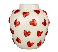 Mica Decorations Vase Hearts - 30x30x32 cm - Céramique - Blanc