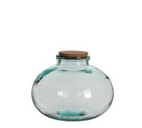 Mica Decorations Vase Olly - H23 x Ø29 cm - Verre recyclé - Transparent