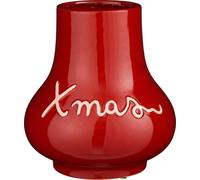 Mica Decorations Vase Xmas - 26x26x28 cm - Argile - Rouge