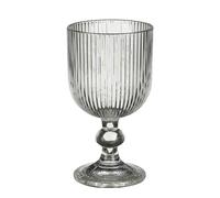 EDELMAN-Verre à vin à pied en verre cannelé Merlot - diamètre 14,5 x H 8 cm