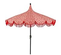 Mica Decorations Kelly Parasol avec Sac 238 x Ø235 cm Rouge