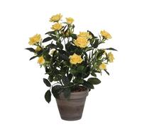 MICA Rosier Artificiel Jaune H 33 x Ø 25 cm