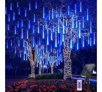 Micacorn Lumières Solaires de Pluie de Météores, 10 Tubes 240 LED Lumières de Pluie Avec Télécommande, Étanche Météore Pluie Lumière pour Décoration Noël Arbre Jardin Mariage Fête Intérieur