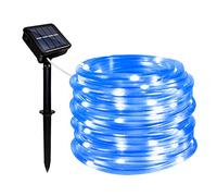 Micacorn Solaire Tubes Lumineux, Étanche Guirlande Solaire 12 Mètre 8 Modes 100 LED Tube Lumineux Exterieur Solaire pour Piscine Mariage Fête de Noël Décorations de Vacances