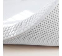 MICAMAMELLAMA Surmatelas viscoélastique 100% viscoélastique, 90 x 180 cm - Épaisseur 6 - Fabrication espagnole - Surmatelas Traitement Sanitized - Soulage Les tensions Musculaires - Déhoussable
