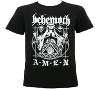 MICAOJI Behemoth Band Amen Men T Shirt Casual Graphic Tops Black XXL