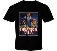 MICAOJI Best PrcieChuck Norris Invasion USA 80s Action Movie T Shirt T Shirt Black XXL