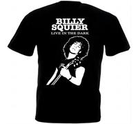 MICAOJI Billy Squier Live in The Dark T Shirt All Black L