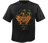 MICAOJI Burning Witches Dance with The Devil T Shirt Black 3XL