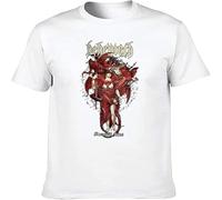 MICAOJI Men's Behemoth 'Moonspell Rites' T Shirt Fit Casual Graphic Short Sleeve Tops White L