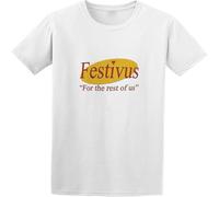 MICAOJI Men's Summer T Shirt Festivus for The Rest of Us Hand Wash Recommended White XXL
