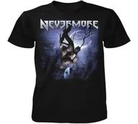 MICAOJI Nevermore Dead Heart T Shirt Short Sleeve Cotton Men Black L
