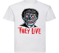 MICAOJI Retro Movie Film Horror sci FI Funny t Shirt for They Live Fans White XXL