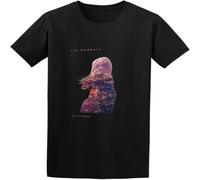 MICAOJI The Wombats Glitterbug Graphic Chemise à manches courtes en coton pour homme Noir, Noir , L