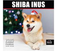 MICASA Shiba Inus Calendrier mural 2026 12 mois | 30,5 x 61 cm ouvert | Papier épais et robuste | Cadeau | Calendrier 2026