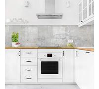 micasia Crédence de cuisine adhésive imperméable à motifs sans joint revêtement mural avec motif film rigide mat gris fond de hotte effet 3d style shabby chic 1199 (100x100cm)