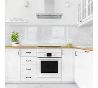 micasia Crédence de cuisine adhésive imperméable à motifs sans joint revêtement mural avec motif film rigide mat gris fond de hotte effet 3d style industriel 1206 (400x100cm)