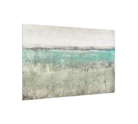 micasia Fond de hotte avec support épaisseur 4mm art crédence cuisine avec motif verre trempé panneau mural turquoise crédence en verre abstrait cuisine 3454 (60x40cm)