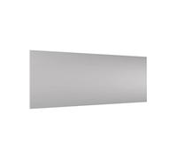 micasia Fond de hotte avec support épaisseur 4mm avec motif crédence cuisine avec motif verre trempé panneau mural gris crédence en verre style uni cuisine 1145 (125x50cm)