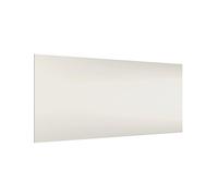 micasia Fond de hotte avec support épaisseur 4mm avec motif crédence cuisine avec motif verre trempé panneau mural beige crédence en verre style uni cuisine 2612 (80x40cm)