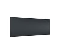 micasia Fond de hotte avec support épaisseur 4mm avec motif crédence cuisine avec motif verre trempé panneau mural gris crédence en verre style uni cuisine 1162 (100x40cm)