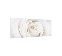 micasia Fond de hotte avec support épaisseur 4mm fleurs crédence cuisine rose verre trempé panneau mural crédence en verre style maison de campagne cuisine 2563 (100x40cm)