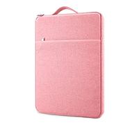 MicaYoung 14 Pouces Housse pour Ordinateur Portable Compatible avec 14 Pouces ThinkPad L/P/T Series/HP Stream/Chromebook Notebook Vivobook, Sacoche Ordinateur avec Poignée et Poche, Rose