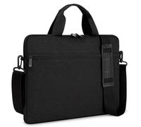 MicaYoung 15,6 16 Pouces Sacoche pour Ordinateur Portable Mallette Imperméable PC Sac à Main avec Bandoulière et Ceinture à Bagage Compatible avec Acer/Asus/Dell/HP, Noir