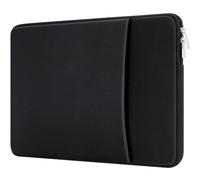 MicaYoung Housse pour Ordinateur Portable 13-13,3" avec Poche Avant Compatible avec MacBook Pro 14 M1 A2442 2021 2022/MacBook Pro 13 A1425/A1502/A1278 2012-2015/Air 13 A1369/A1466 2012-2017, Noir