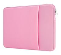 MicaYoung Housse pour Ordinateur Portable 13-13,3" avec Poche Avant Compatible avec MacBook Pro 14 M1 A2442 2021 2022/MacBook Pro 13 A1425/A1502/A1278 2012-2015/Air 13 A1369/A1466 2012-2017, Rose